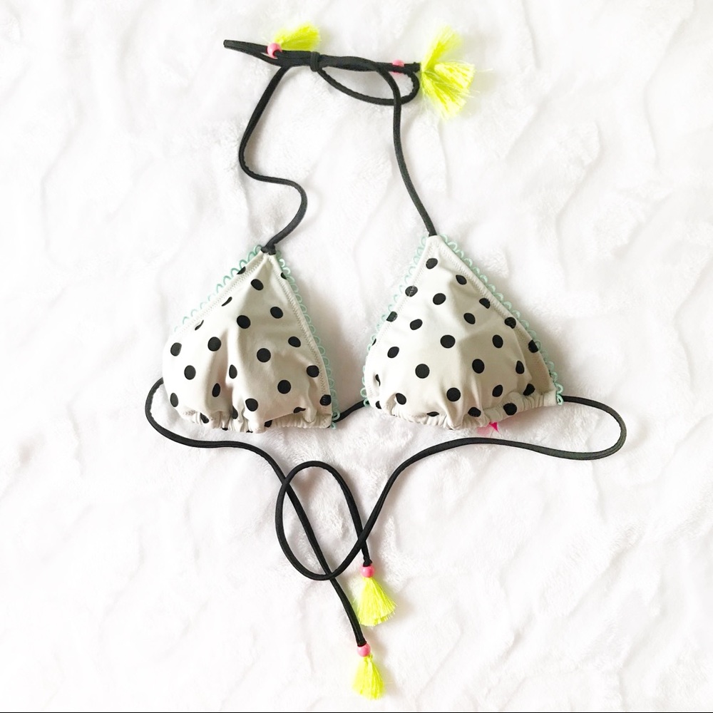 Victoria Secret Polka Dot Tassel Bikini Top 👙